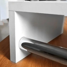 Cabideiro De Parede Arara Suspenso Organizador De Roupa Com Prateleira Pendurar Cabides Lavanderia Closet - Branco - Visão 6