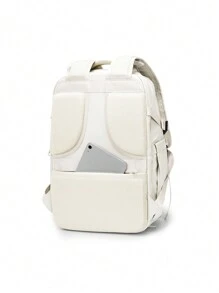 40x20x25機艙行李包，男女通用大容量多功能背包，日常使用背包，古典旅行背包，商務工作包多功能行李旅行組織器，商務旅行書包，適用於遠足露營，適用於女性和男性的度假商店男性贈品戶外禮品女性朋友新年禮物度假學校夏季筆記本電腦錄音專用禮品個性化禮品父親節禮品學院袋校園袋 - 米色 - 查看 8