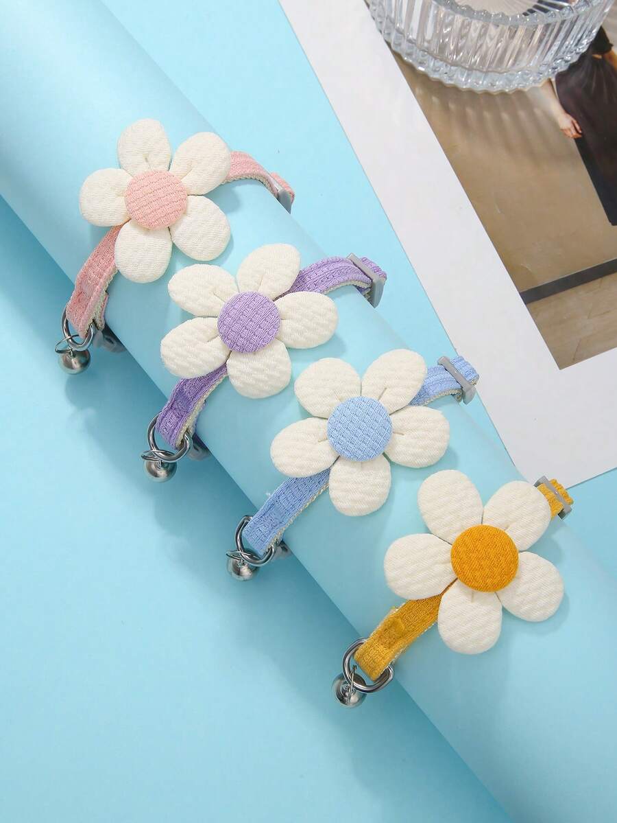 Flower Collar Pet Collar For Cats And Dogs, Cat/Dog Accessories - Multicolor - View 1