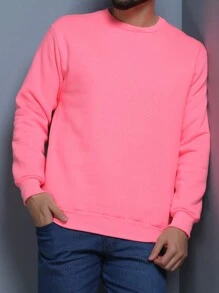 Men Sweatshirts - Pink - View 2