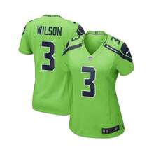 Nike 女士 Russell Wilson 霓虹绿色西雅图海鹰队替补比赛球衣 - 霓虹綠 - 查看 3