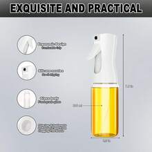 橄欖油噴霧器，防漏橄欖油噴霧器，200毫升容量玻璃，廚房烹飪小工具，廚房，夏日沙灘派對，食物，露營，組織者，室內裝飾，廚房物品。