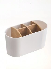 1 pièce Support de brosse à dents et support de dentifrice pour salle de bain, support de brosse à dents pour douche, support multifonctionnel pour brosse à dents, support de brosses à dents pour salle de bain, porte-brosse à dents, décoration de salle de bain, décoration d'automne, retour à l'école