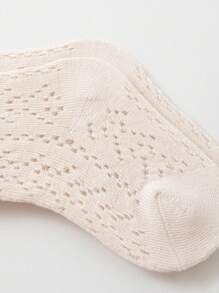 3 Paia di calzini al polpaccio per bambini con fiocco, anti-zanzare, calzini eleganti per ragazze, versatili, texture a rete traspirante e sottile per l'estate, calzini alla caviglia con pizzo per neonati e bambini