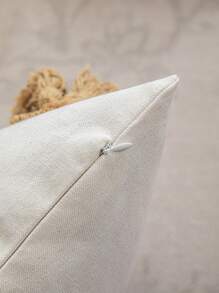 Geometric Tufted Woven Square Throw Pillow Cover, Suitable For Home Decor (Pillow Insert Not Included) - Coffee Brown - View 6