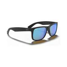 Ray-Ban 男女通用太阳镜，RB4165 Justin Mirror - 黑/綠鏡面 - 查看 5