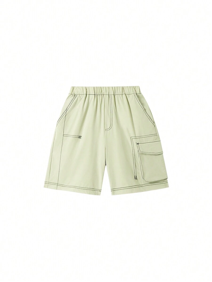 Annil Boys' Shorts, Summer Casual Workwear, Cropped Pants, And Versatile - Green - View 1