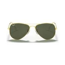 Ray-Ban Sunglasses, RB3044 AVIATOR SMALL - GOLD SHINY/GREY - View 1