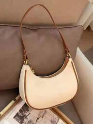 Bolsa Feminina Baguete Meia Lua De Ombro Pequena Estilosa