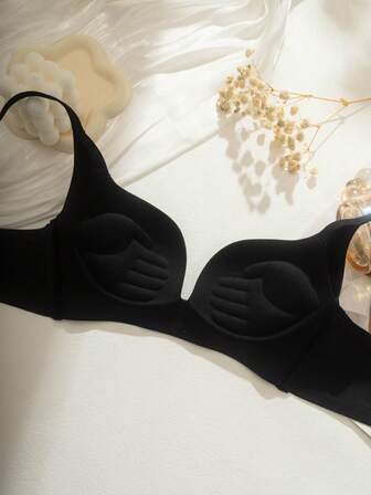 Women Solid Color Ultra Push Up Bra, Lingerie