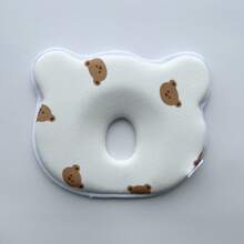 1 Peça Travesseiro Modelador de Bebê com Formato de Urso de Pelúcia Cartoon, Respirável e Preventivo contra a Síndrome da Cabeça Achatada, Amor no Dia dos Namorados - urso - Visão 5