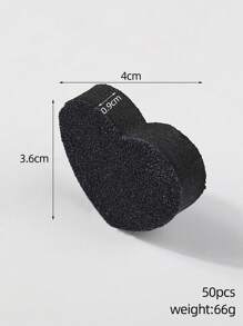 klimonla 50 miếng mút dũa móng tay mini hình trái tim, dụng cụ chăm sóc móng tay dùng cho làm móng, đánh bóng, chà nhám, mài móng, dụng cụ thiết yếu cho kỹ thuật viên làm móng. - màu đen - Xem 5
