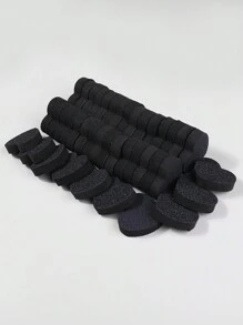 klimonla 50 miếng mút dũa móng tay mini hình trái tim, dụng cụ chăm sóc móng tay dùng cho làm móng, đánh bóng, chà nhám, mài móng, dụng cụ thiết yếu cho kỹ thuật viên làm móng. - màu đen - Xem 4