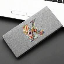 Bloemen Bloem Letter Patroon Stijl Vrouwen Multifunctionele Clutch Voor Telefoon En Geld Cadeau Cadeau Cadeaus Voor Leraren Mode Zakelijk Slank Retro Draagbaar Veelzijdig Creditcard ID-kaart Geldopslag Zakelijk Casual Witteboordenwerkers College Portemonnee Portemonnee Organizer Portemonnees Voor Dames Mini Cadeau Leraar Cadeau Tas Cadeau Voor Vrouwen Portemonnee Portemonnee Lange Portemonnee - Grijs - Bekijken 23