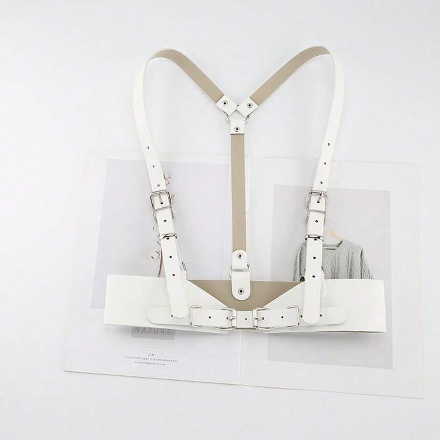 1pc Women's Multi-Color Suspender Style Waist Belt, Functional Punk Style Waist Strap, Suitable For Dresses, Shirts, Jumpers - A - View 1