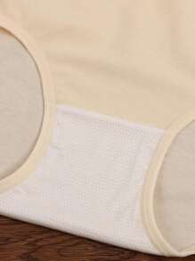 Set de 6 bragas diarias para mujer, cómodas y suaves, con estampado de letras coloridas