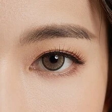Kính áp tròng màu Magister có độ 1 cặp/2 chiếc màu nâu kẹo 14,5mm dùng một lần trong 6 tháng, giãn nở tự nhiên, kiểu dáng trang điểm mắt màu mùa hè kèm hộp đựng kính áp tròng quà tặng ngẫu nhiên - Kẹo nâu - Xem 4