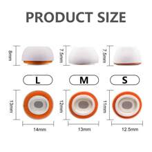 Memory Foam Earbud Tips, Replacement Foam Ear Tips Compatible With Airpods Pro And AirPods Pro 2 With Noise Reduction Hole - Multicolor - View 11