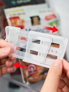 4pcs/Set Transparent Fridge Side Door Partition Panels, Retractable Dividers For Shelf Separation, Drawer Storage, Free Combination Space Divider Tools Halloween Decorations Halloween Costumes Autumn Decor Festival Decor