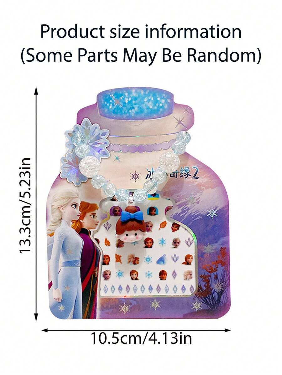 1Set Genuine Size Nail Art Stickers Set Frozen & Elsas Annas Princess