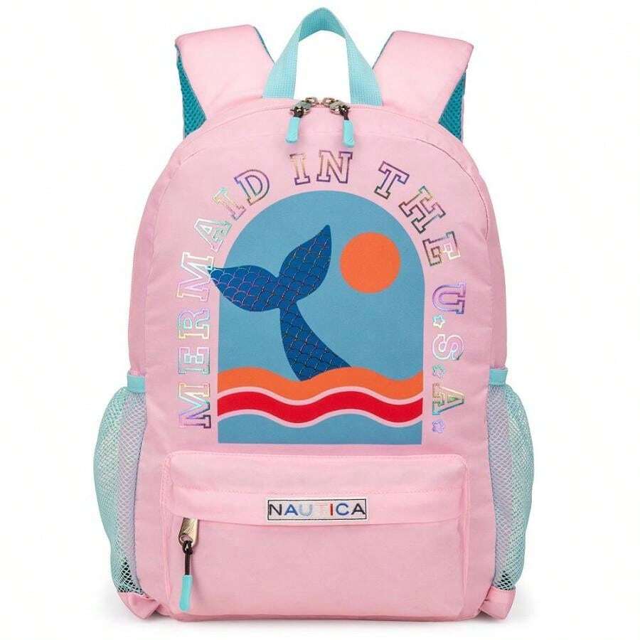 Nautica Mochila escolar para niños, 16" de alto - cola de sirena - Ver 1