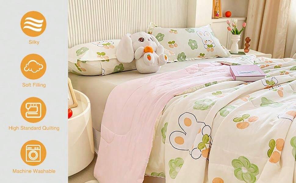 2024 New Arrival High Quality Super Soft! 1Pc Summer Quilt Bedding Set