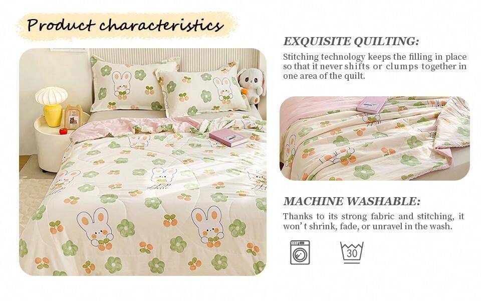2024 New Arrival High Quality Super Soft! 1Pc Summer Quilt Bedding Set