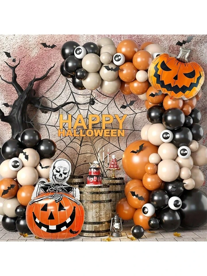 15個セット】ハロウィン かぼちゃ バルーン140cm 飾り パンプキン 特大