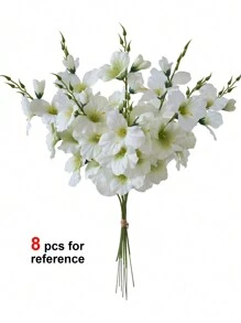 2pcs/6pcs 55cm Artificial Daffodil & Magnolia Silk Flowers, Suitable For Home, Living Room, Wedding, Dining Table Decor, Romantic Theme, Valentine's Day, Gift, Birthday, Graduation Ceremony - White - View 5