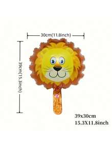 Bộ 5 quả bóng bay hình đầu động vật trong rừng, hổ, sư tử, ngựa vằn, bò, khỉ, hươu cao cổ - Bóng bay giấy bạc mini dùng để trang trí tiệc, làm quà tặng và chụp ảnh - Hoàn hảo cho sinh nhật và ngày lễ, ngày lễ tình nhân trở lại trường - Nhiều màu - Xem 7