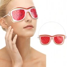 1pc/2pcs Fruit Design PVC Gel Cooling Eye Mask, Soothing & Cold Compress Eye Pads,School,Back To School,Travel,Travel Essentials,Home Essentials,Eye Mask,Sleep Mask - Multicolor - View 5