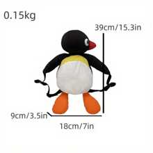 Cute Penguin Plush Backpack For Girls, School Shoulder Bag, Crossbody Bag, Gift - Black - View 6