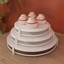 Bộ 3 Đế Bánh, Đĩa Bánh, Đế Tráng Miệng, Đế Bánh Cupcake Cho Các Bữa Tiệc, Đế Trang Trí Nhà Trưng Bày Món Tráng Miệng - Nhiều màu - Xem 11