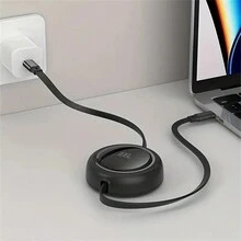 雙TYPE-C 100W可伸縮數據線，適用於蘋果15前沿通用Type C所有型號，豐富多彩顏色 - 彩色 - 查看 1