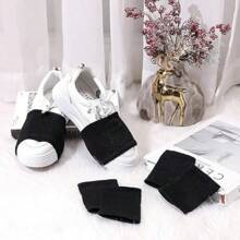 1 Pair Shoes Socks For Dancers, Dancing Socks Over Shoes For Dancing On Smooth Floor, Ballet Accessories - Black - View 3