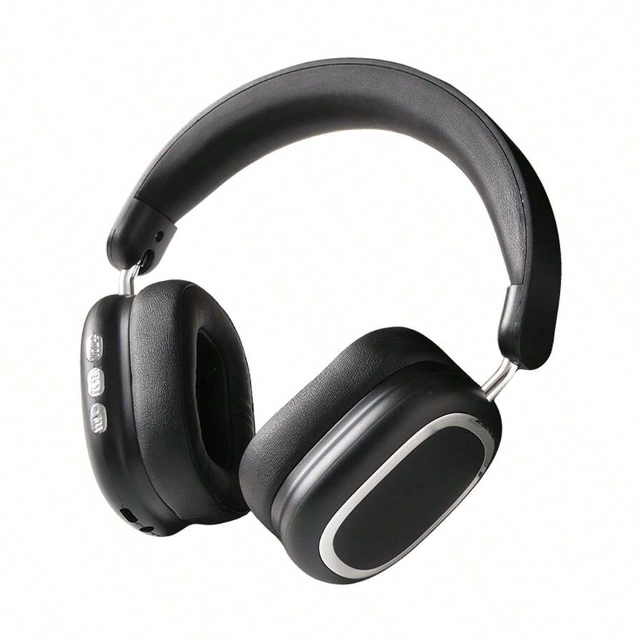 K8 Fashionable Foldable Portable Bluetooth Wireless Headphones - Black - View 1