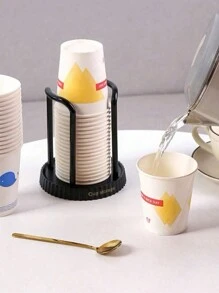 1入豪華型一次性杯子禮盒+創意式桌面杯架，無需鑽孔