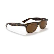 Ray-Ban 雷朋 | 男女通用偏光太阳镜，RB2132 新款 WAYFARER - 拋光玳瑁色/棕色 - 查看 5