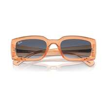 Ray-Ban 男女通用 Kiliane 太阳镜，RB4395 - 透明橙 - 查看 7
