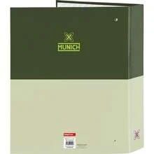 4 RING BINDER 35MM WIDE SPINE MUNICH "BRIGHT KHAKI" - Officially Licensed Ring Binder - Exclusive Design - Ideal For Daily Use - Durable Material - Compatible With A4 Sheets - 彩色 - 查看 2
