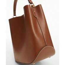 Mango Túi xách Shopper nữ có khóa kéo - Da thú - Xem 3