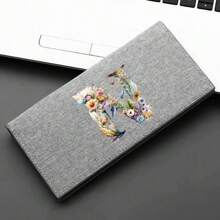 Bloemen Bloem Letter Patroon Stijl Vrouwen Multifunctionele Clutch Voor Telefoon En Geld Cadeau Cadeau Cadeaus Voor Leraren Mode Zakelijk Slank Retro Draagbaar Veelzijdig Creditcard ID-kaart Geldopslag Zakelijk Casual Witteboordenwerkers College Portemonnee Portemonnee Organizer Portemonnees Voor Dames Mini Cadeau Leraar Cadeau Tas Cadeau Voor Vrouwen Portemonnee Portemonnee Lange Portemonnee - Grijs - Bekijken 29