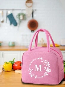 1 件隔热午餐袋 - 便携、时尚、便捷的存储解决方案，适用于学校、工作和旅行学校收纳袋教师储物袋教室袋教室收纳袋书包午餐手提袋冷藏盒储物袋女士可爱午餐包 Tiffin 袋小卡通女士儿童女士男孩女孩女士午餐盒袋学校用品配件学校袋学校配件学校用品 - 玫紅色 - 查看 9