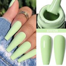 6pcs Gel Nail Polish Set , Summer Pink Blue Nails Gel Polish Set, Macaron Candy Color Nail Gel Polish, 7ml Semi Permanent Soak Off UV LED Nail Art Varnish Manicure Kit Nail Art DIY Home Salon Gift For Women Nail Supplies For Beginners - 彩色 - 查看 4