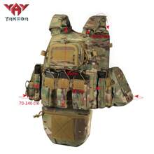 VAV YAKEDA Quick Release Chaleco Tactico Carrier MOLLE Camouflage HuntngTactical Vest With Crotch Protection - CP - View 3