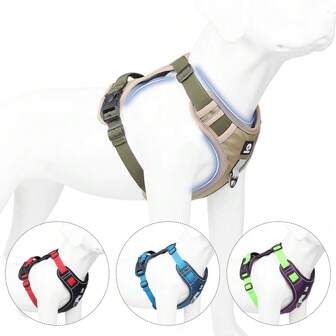 1pc Pet Chest Strap, Vest-Style Large Dog Chest Strap, Explosion-Proof, Four Seasons Universal, Fashionable Color Matching