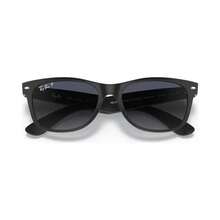 Ray-Ban 雷朋 | 男女通用偏光太阳镜，RB2132 新款 WAYFARER - 霧面黑/極地藍 - 查看 7