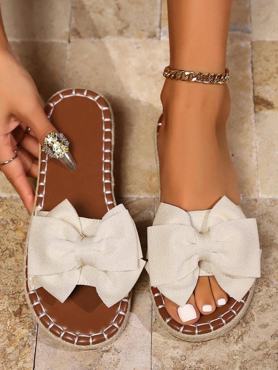 Damen Fliege Sandalen- Modische Lässig flache Schuhe mit offener Zehe- Leichtgewichtig, Schnell Trocken, Sommer Komfort- Einstellbare Passform, ideal für den täglichen Gebrauch