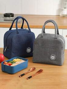 1 件适用于办公室工作人员的保温午餐袋，铝箔加厚冬季餐袋，大容量防水手提袋，加厚保温袋，铝箔保温袋，帆布手提袋，学生和工人的午餐袋，储物、厨房收纳、收纳、厨房用品、房间装饰、家居装饰。 - 彩色 - 查看 4