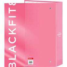 FC Barcelona 4 RING BINDER 35MM WIDE SPINE BLACKFIT8 "GLOW UP" - Officially Licensed Ring Binder - Exclusive Design - Ideal For Daily Use - Durable Material - Compatible With A4 Sheets - Multicolor - View 2